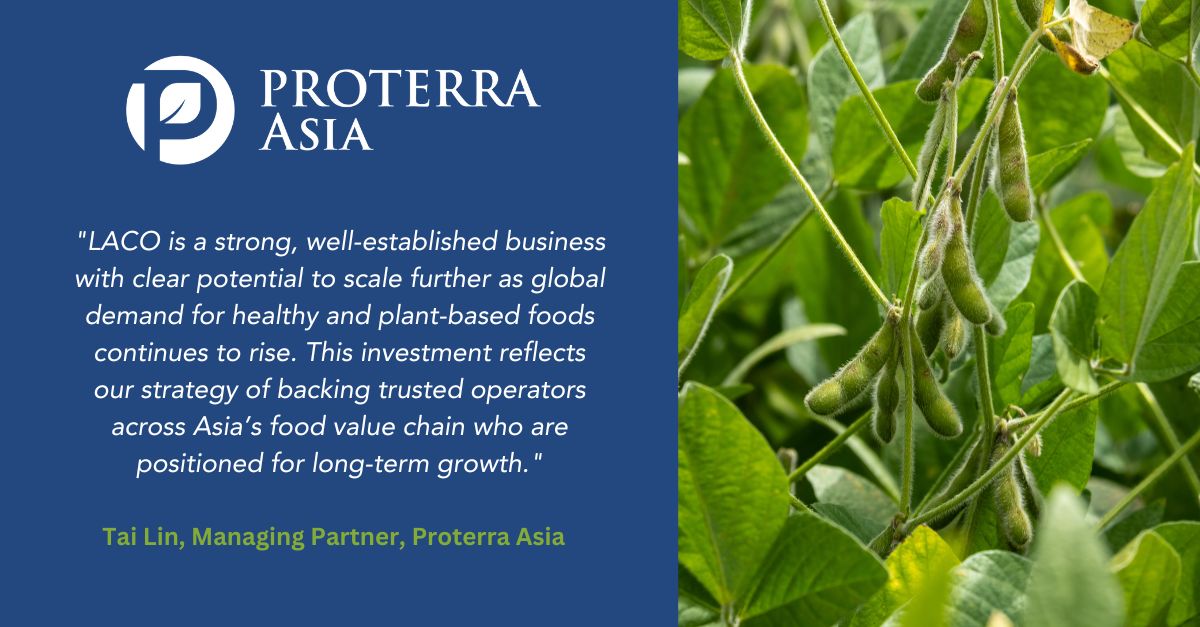 Proterra Asia invests in Thailand’s largest edamame processor, LACO, to support international growth